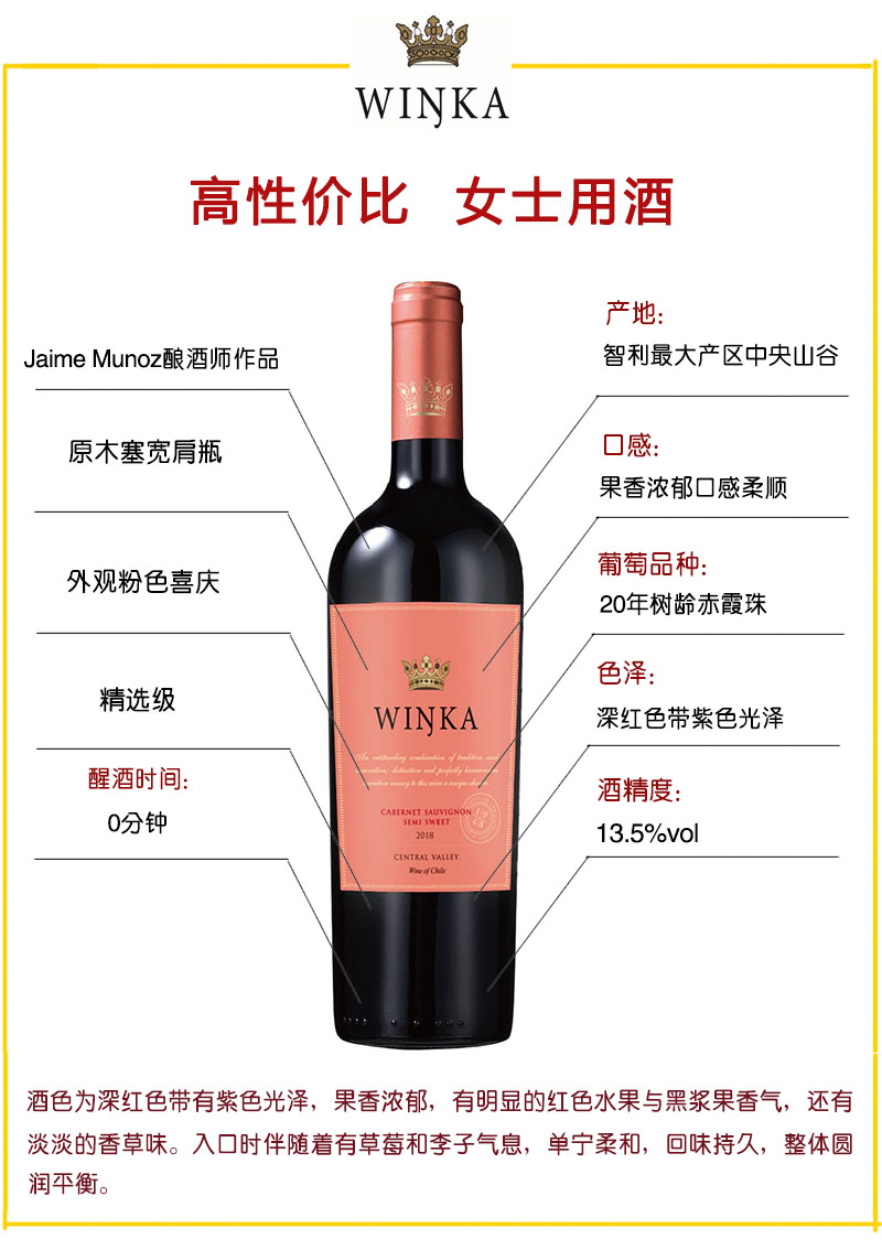 winka红酒引进我们大中华市场啦！